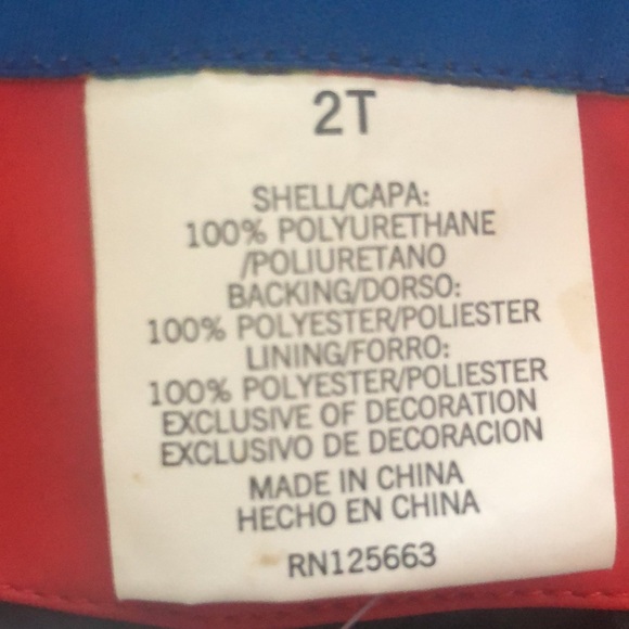 Wippette NWT size 2T Fireman Slicker/red with black interior/snap down front - Picture 10 of 14